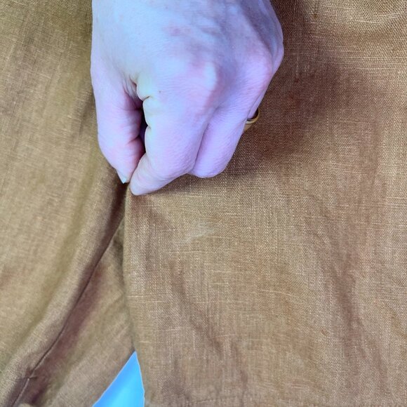 Reserved Size S Toffee Brown Shorts Adjustable Side Straps Pleat Front High Rise - Picture 5 of 9